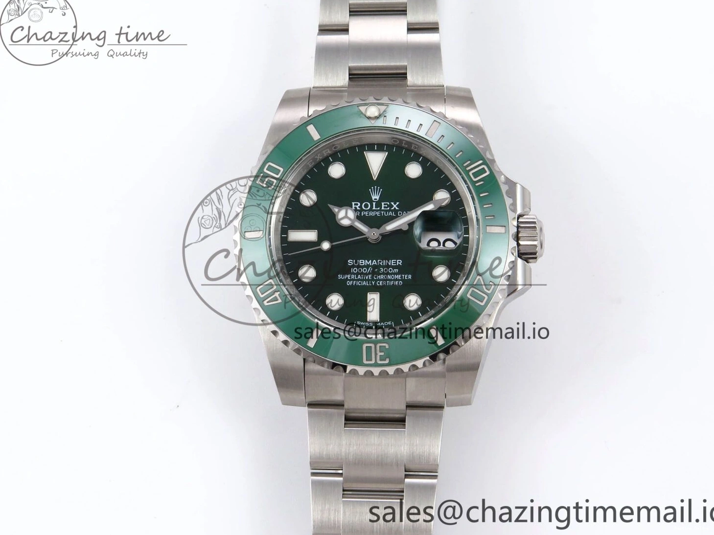 1222 Premium Submariner 116610 LV 40mm RF 1:1 Best Edition Green Ceramic on SS 904L Bracelet Steel VR 1014